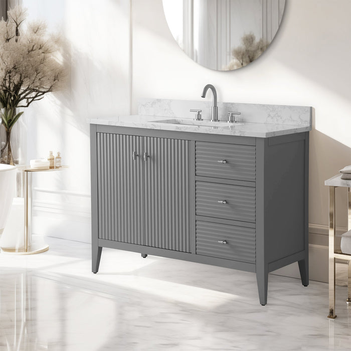 Linear Cashmere Gray / Brushed Nickel