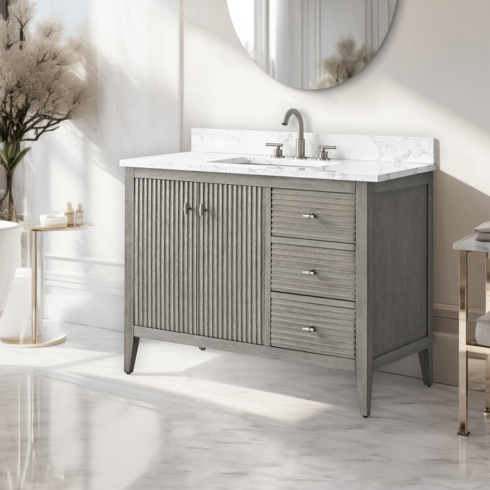 Linear Driftwood Gray / Brushed Nickel