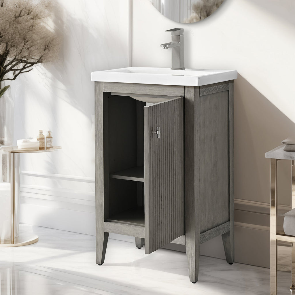 Linear Driftwood Gray / Brushed Nickel