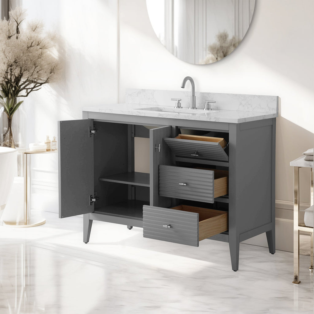 Linear Cashmere Gray / Brushed Nickel
