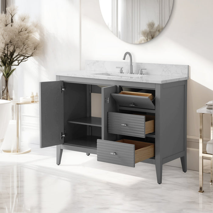 Linear Cashmere Gray / Brushed Nickel