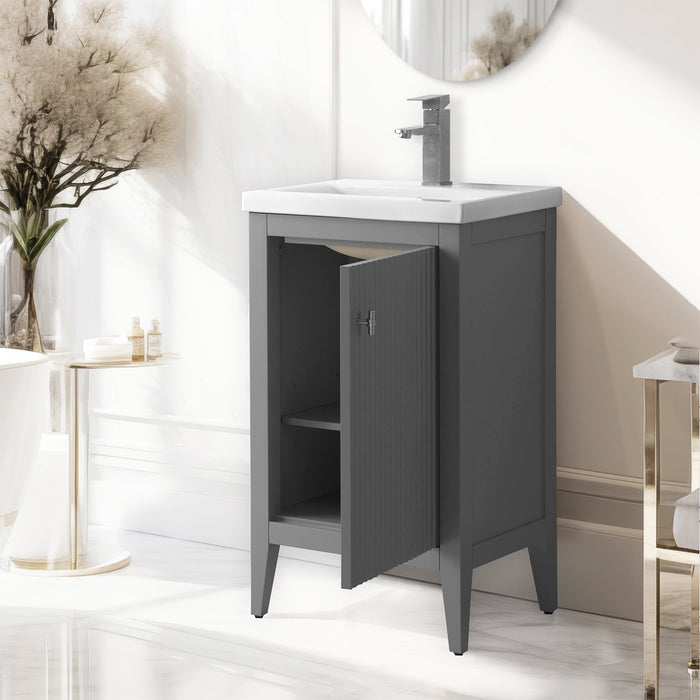 Linear Cashmere Gray / Brushed Nickel