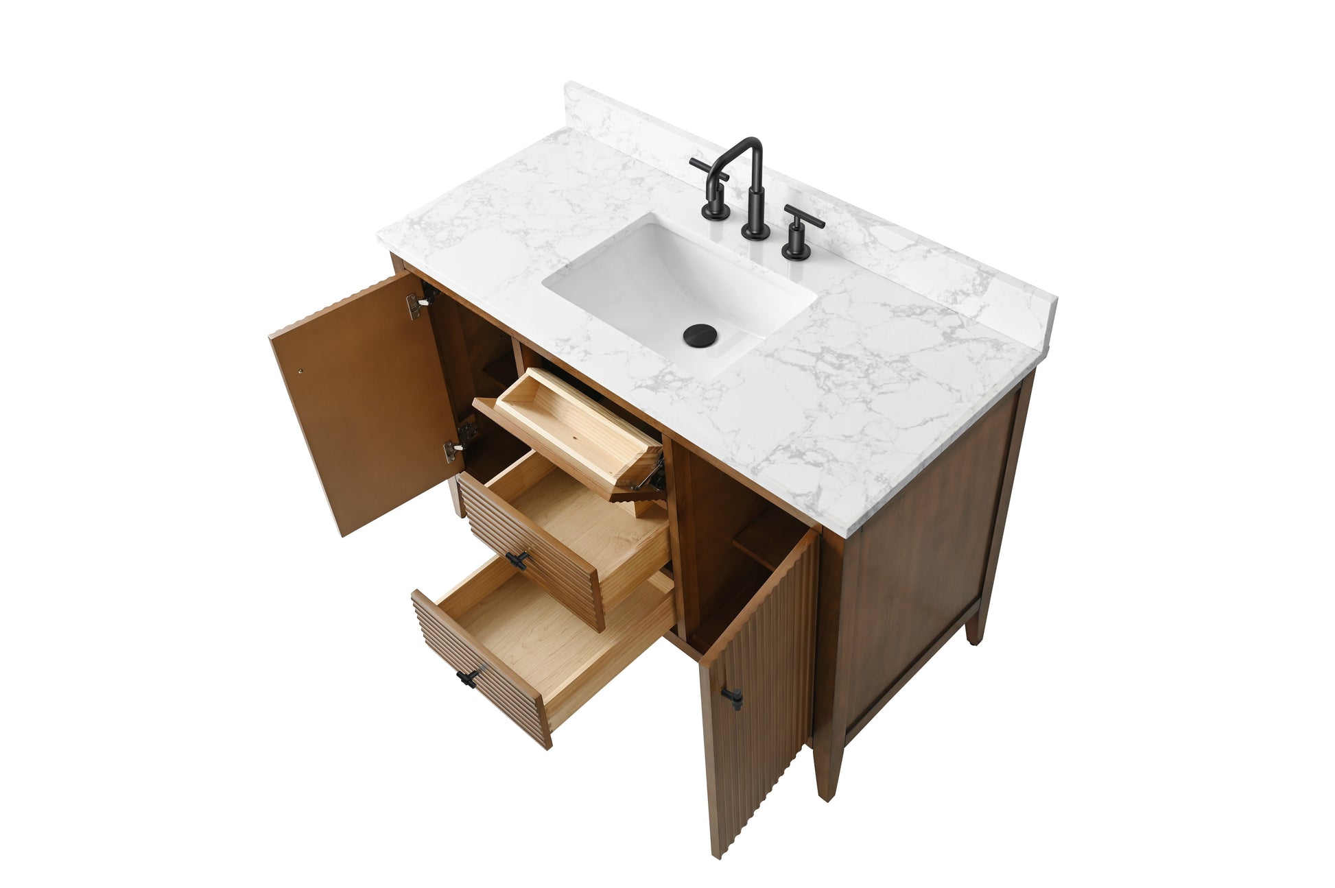 Linear Walnut / Matte Black