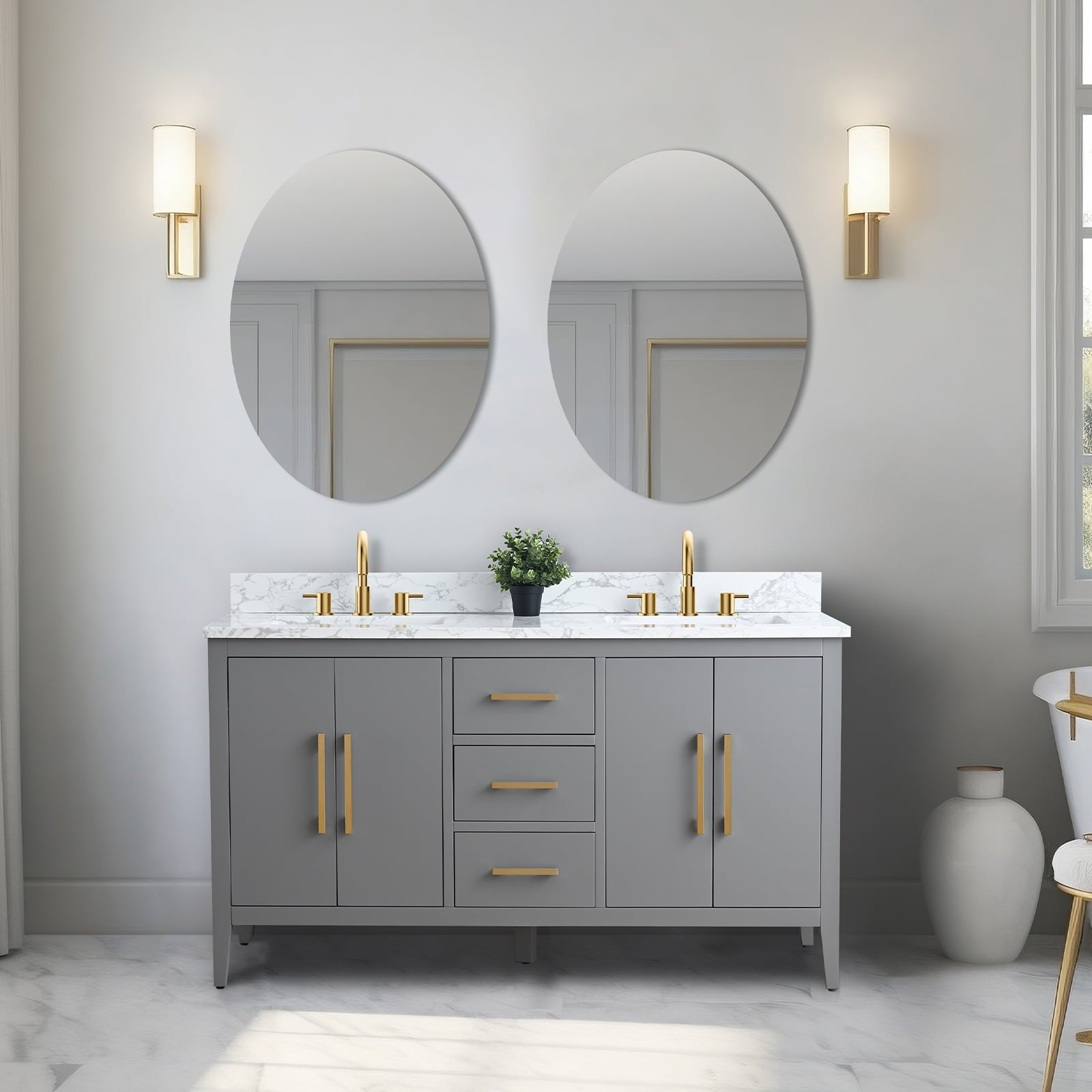 Cashmere Gray / Golden Brushed