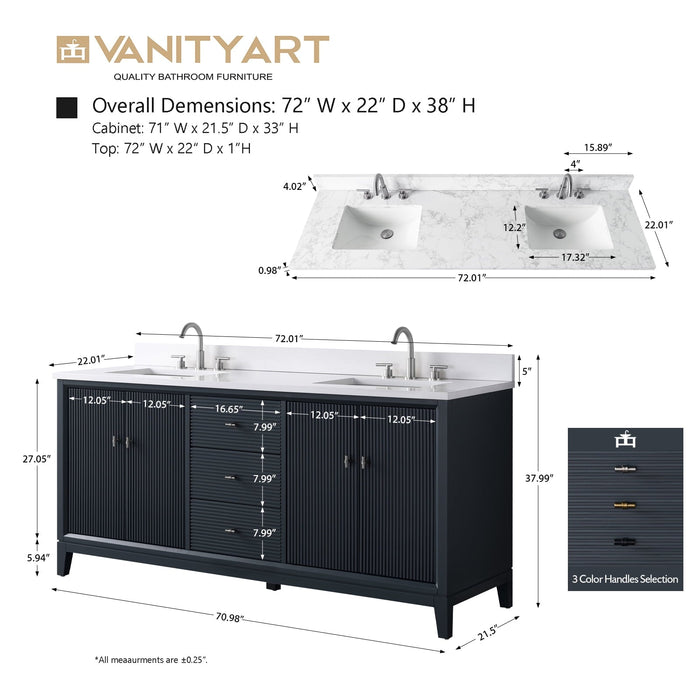 Linear Vintage Spruce Blue / Matte Black