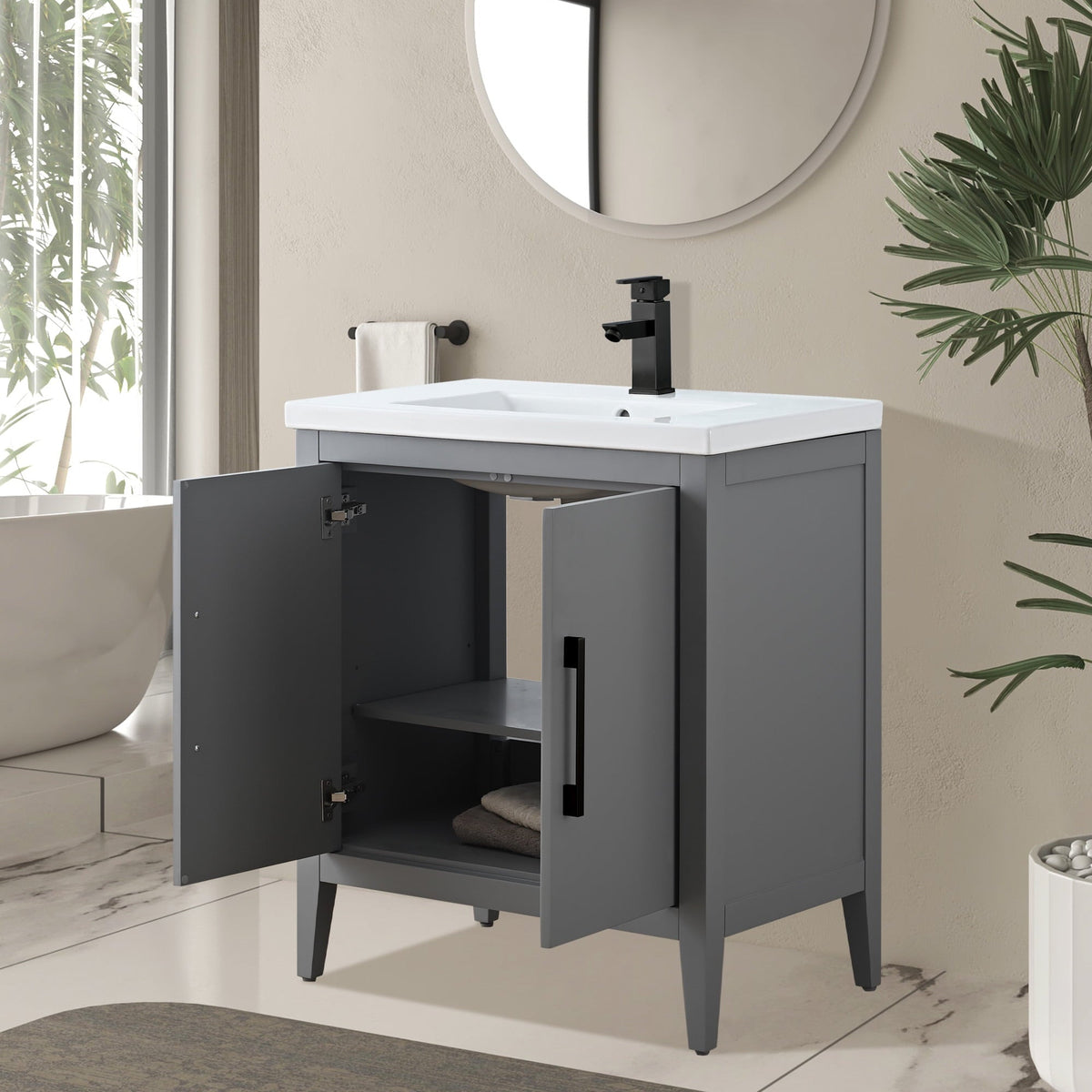 Cashmere Gray / Matte Black