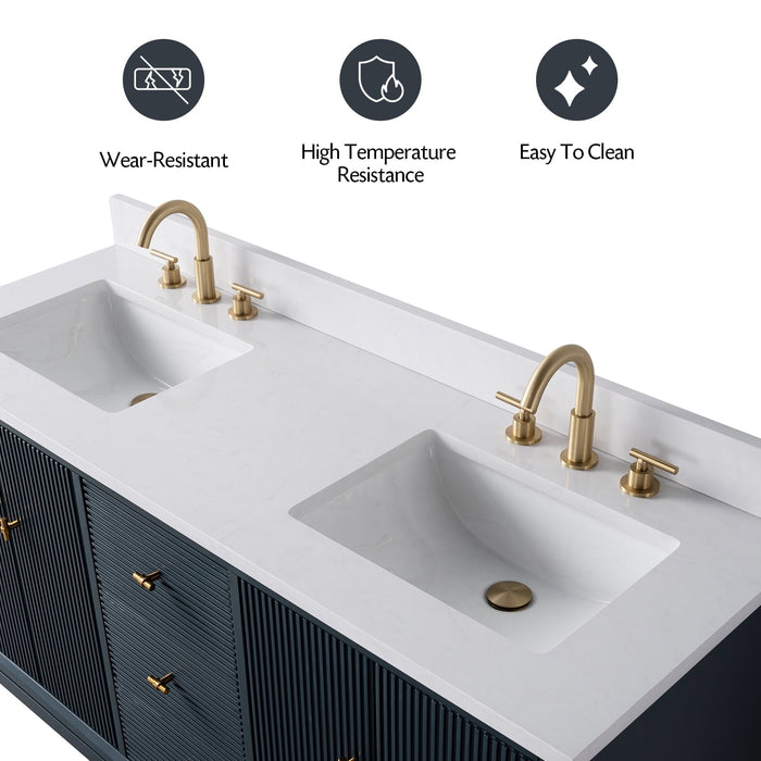 Linear Vintage Spruce Blue / Brushed Nickel