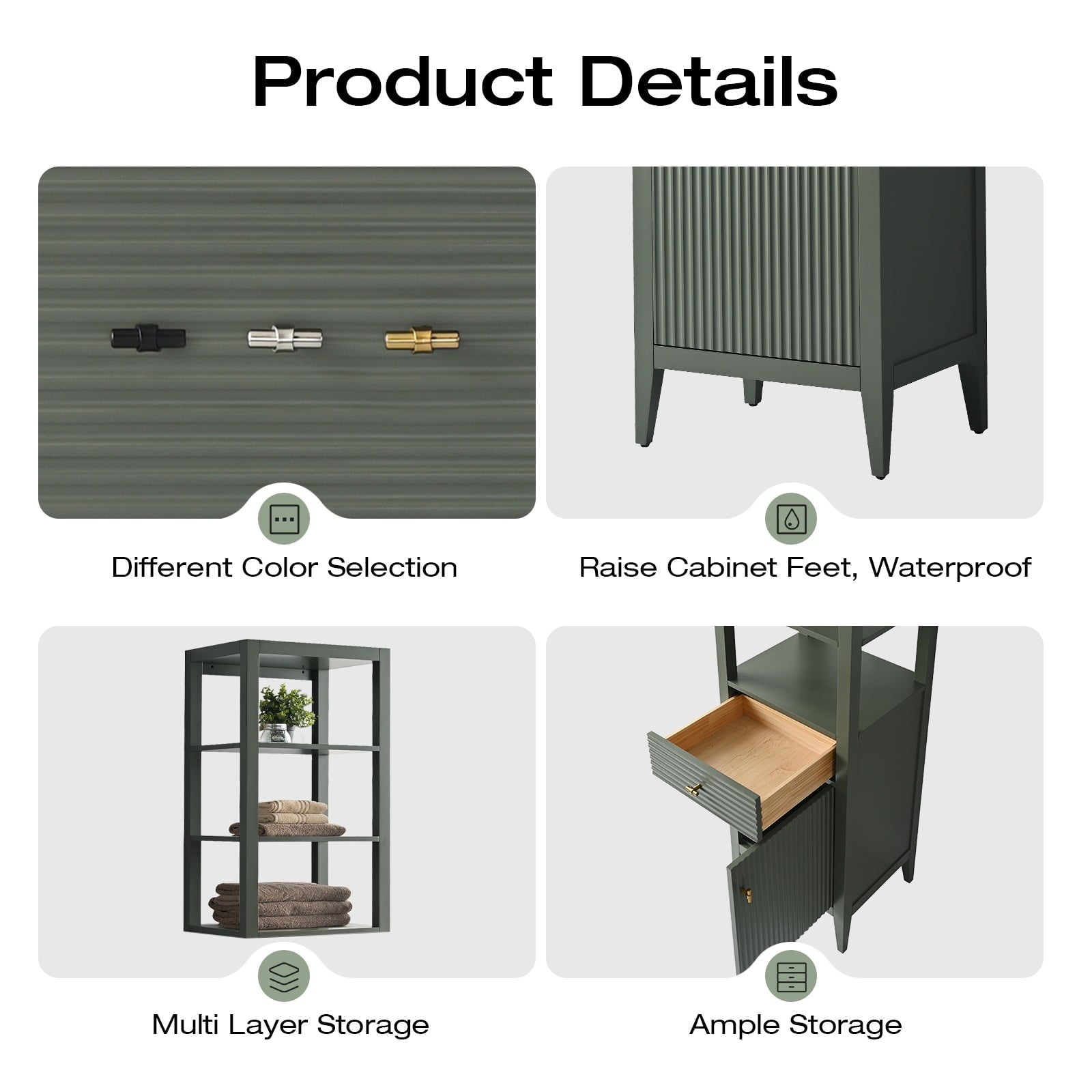 Linear Vintage Green / Matte Black