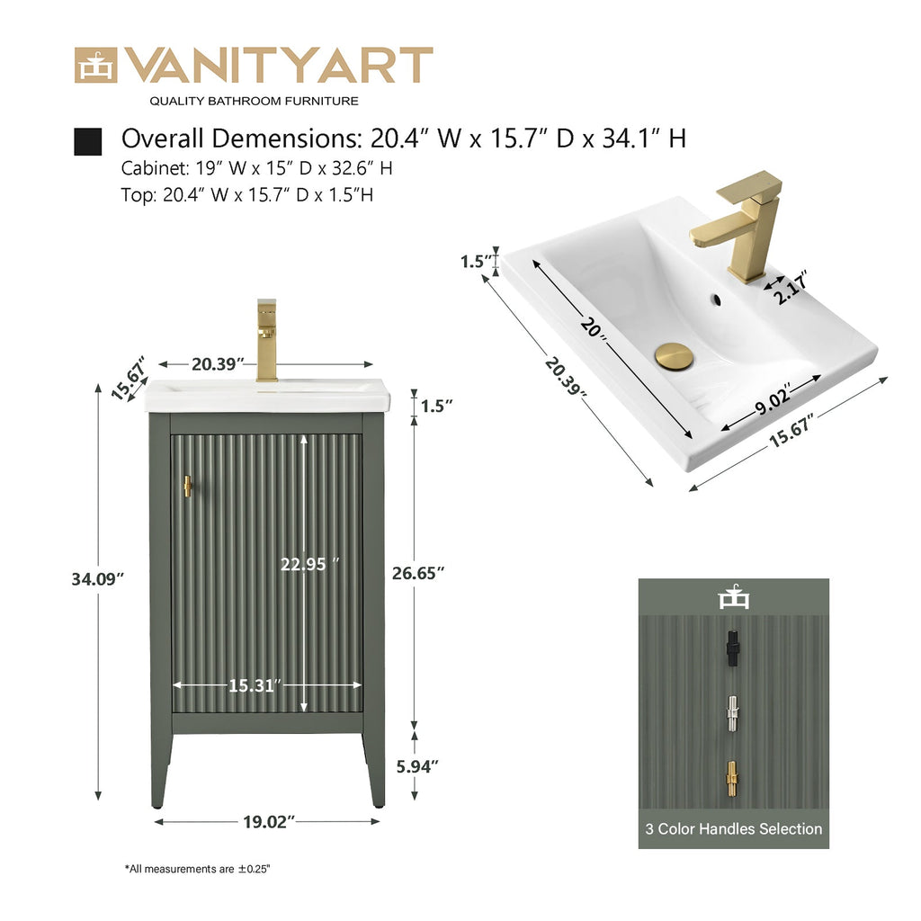 Linear Vintage Green / Brushed Nickel