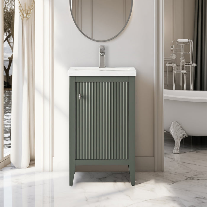 Linear Vintage Green / Brushed Nickel