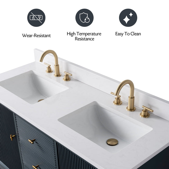 Linear Vintage Spruce Blue / Brushed Nickel