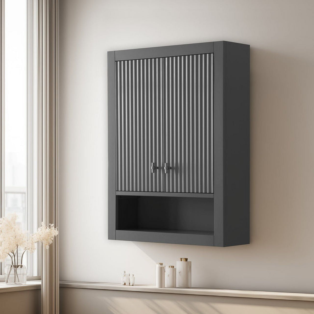 Linear Cashmere Gray / Brushed Nickel