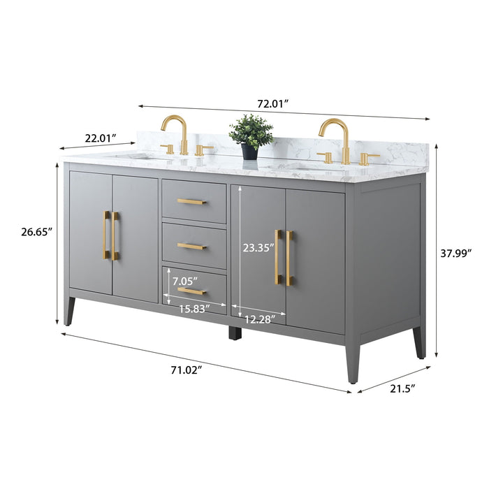 Cashmere Gray / Golden Brushed