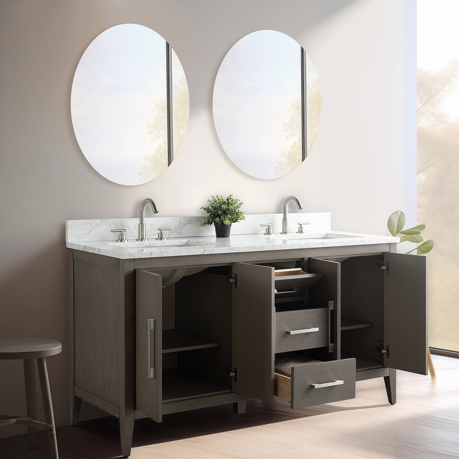 Driftwood Gray / Brushed Nickel