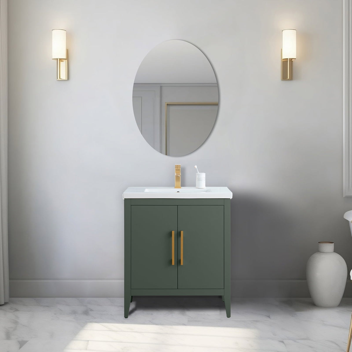 Vintage Green / Golden Brushed