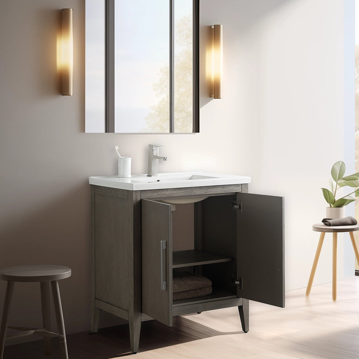 Driftwood Gray / Brushed Nickel