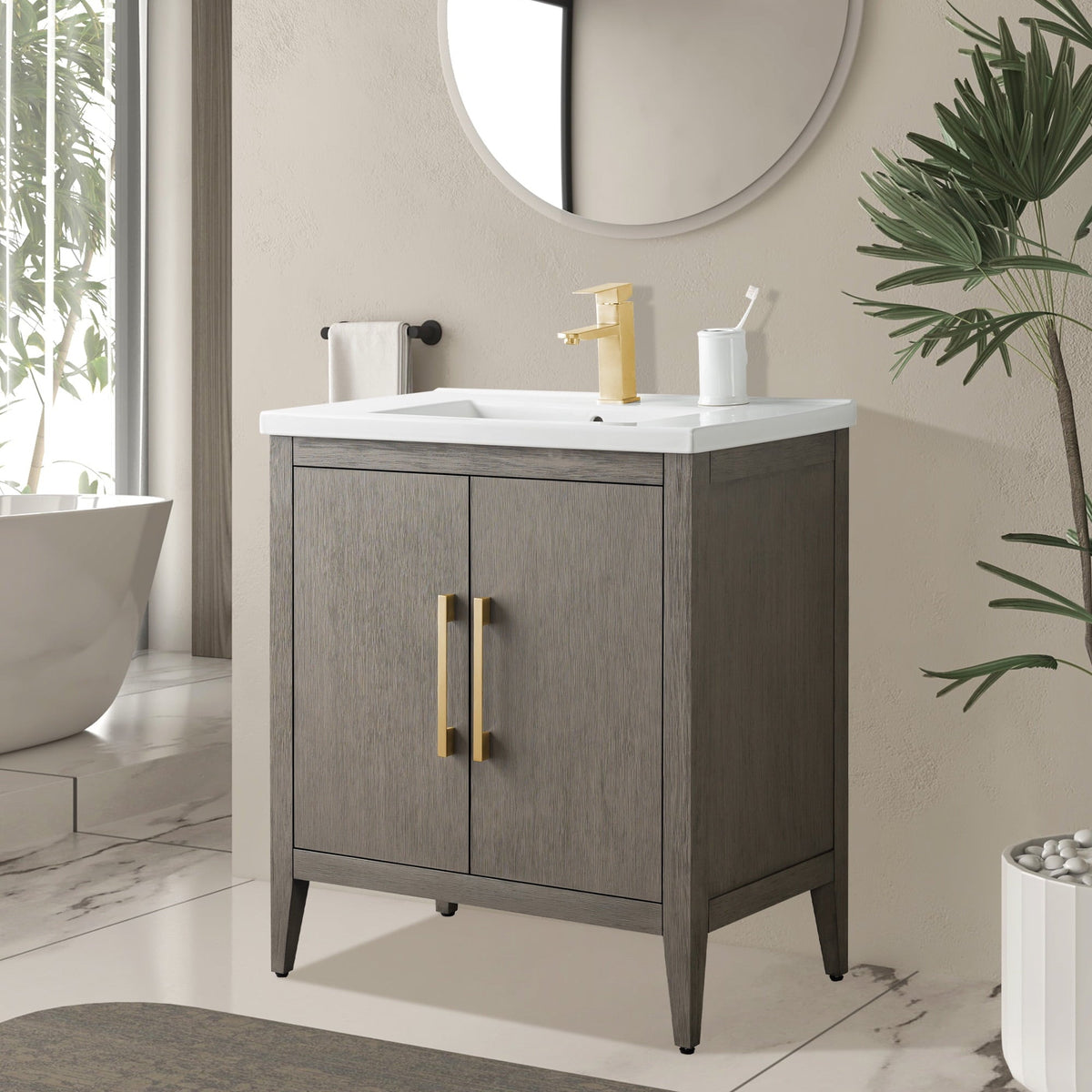 Driftwood Gray / Golden Brushed