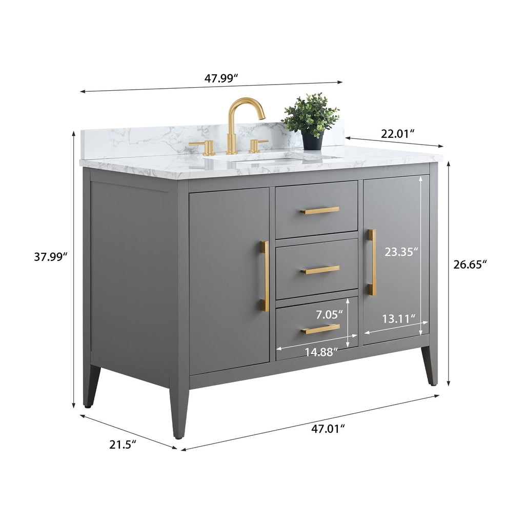 Cashmere Gray / Golden Brushed