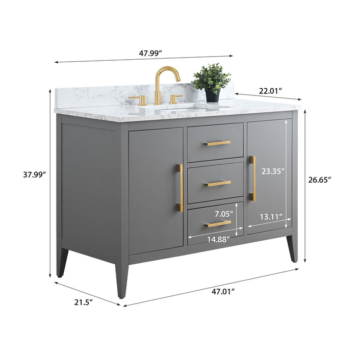 Cashmere Gray / Golden Brushed