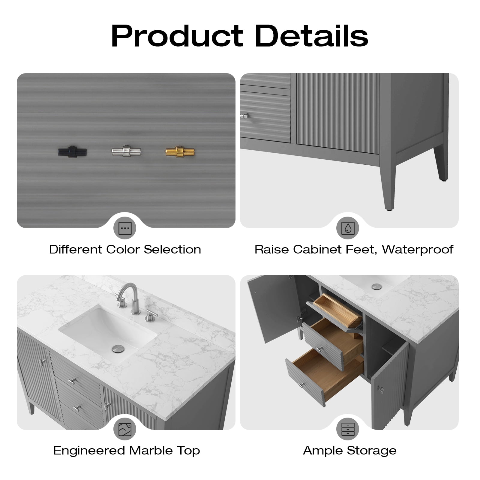 Linear Cashmere Gray / Brushed Nickel