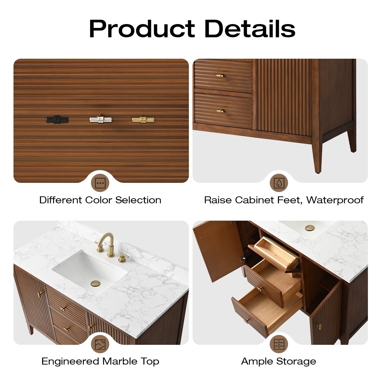 Linear Walnut / Matte Black