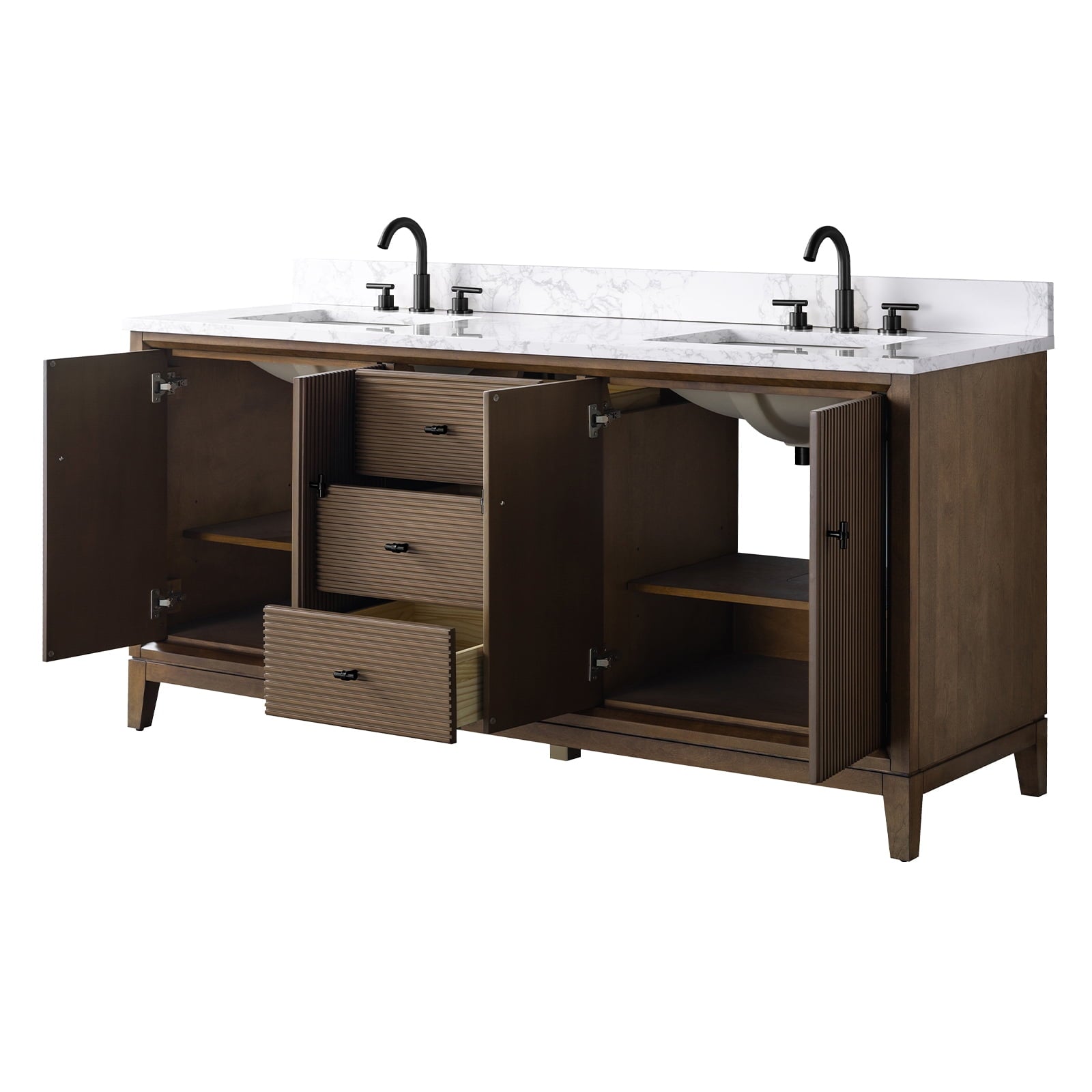 Linear Walnut / Matte Black