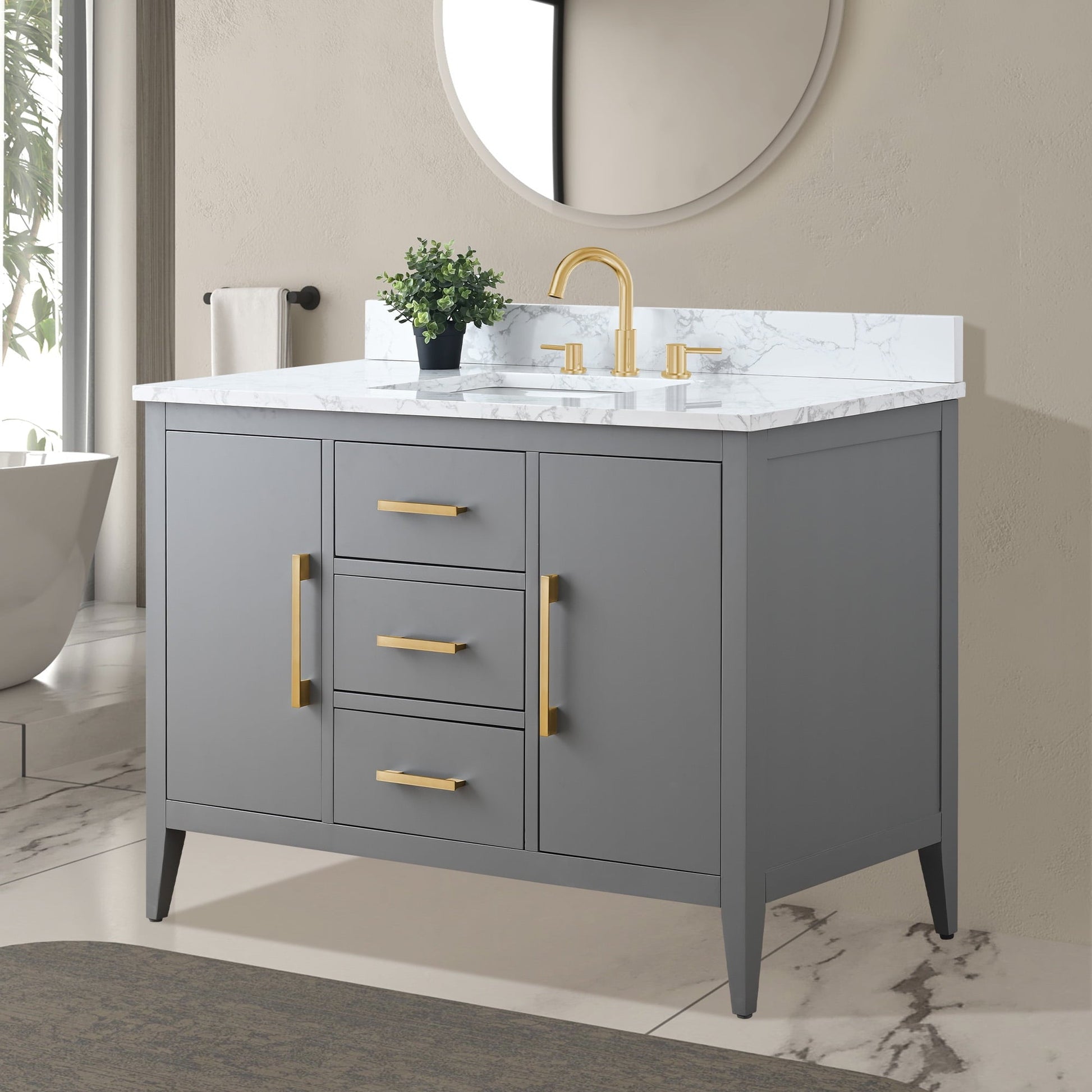 Cashmere Gray / Golden Brushed