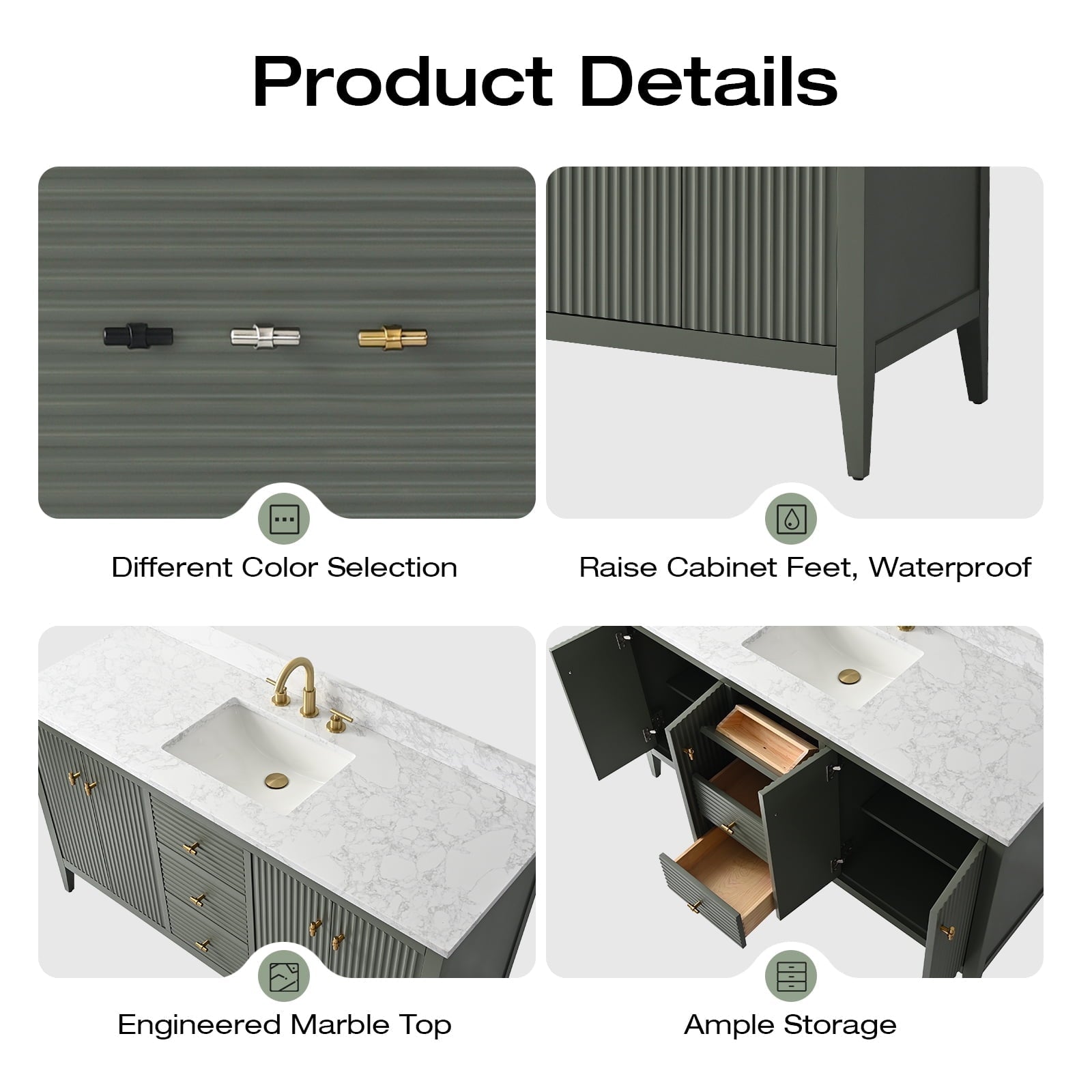 Linear Vintage Green / Matte Black