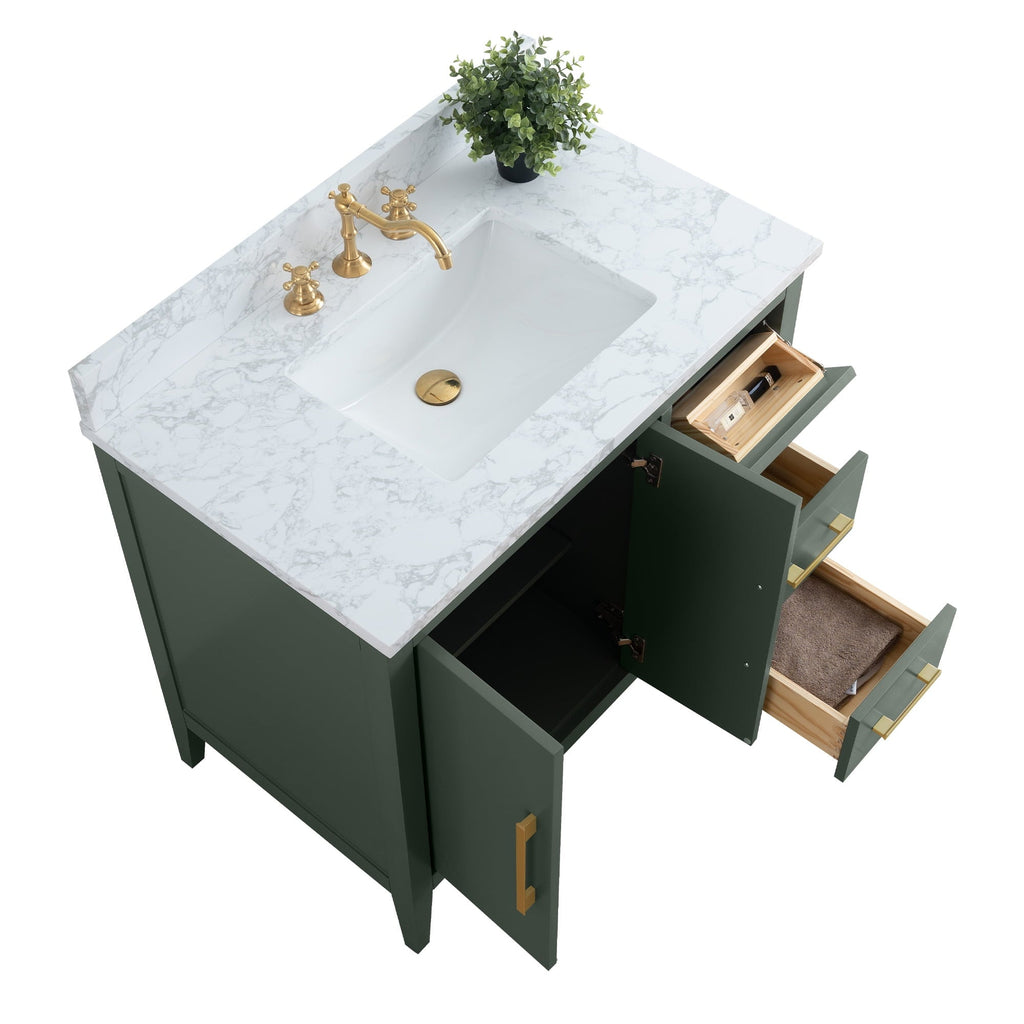 Vintage Green / Golden Brushed