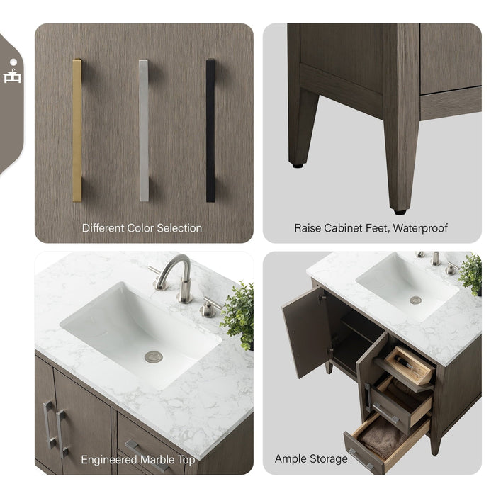 Driftwood Gray / Golden Brushed