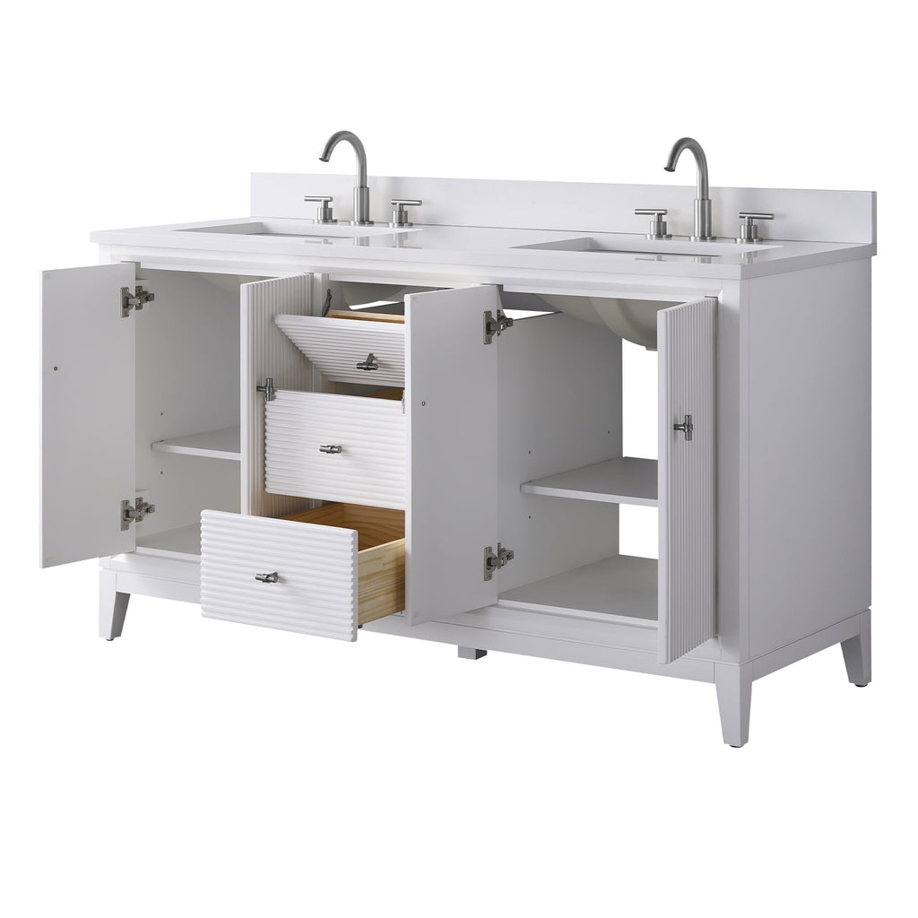 Linear White / Brushed Nickel