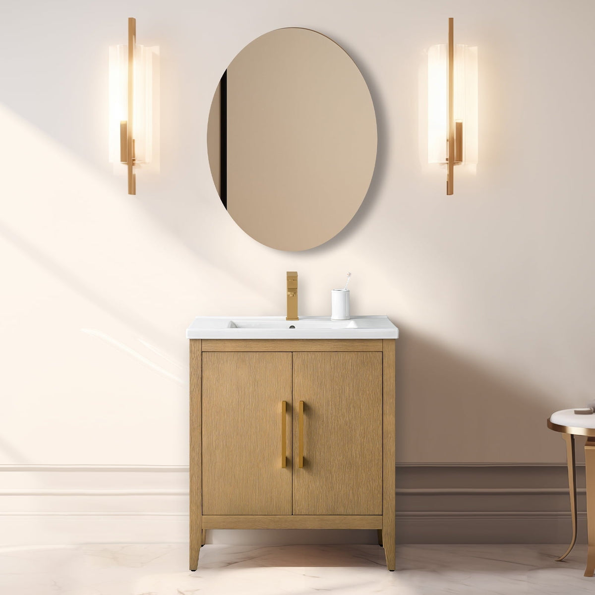 Natural Oak / Golden Brushed
