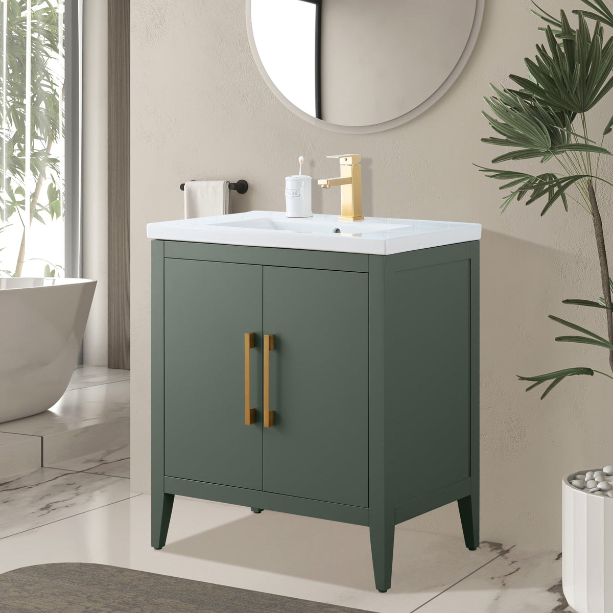 Vintage Green / Golden Brushed