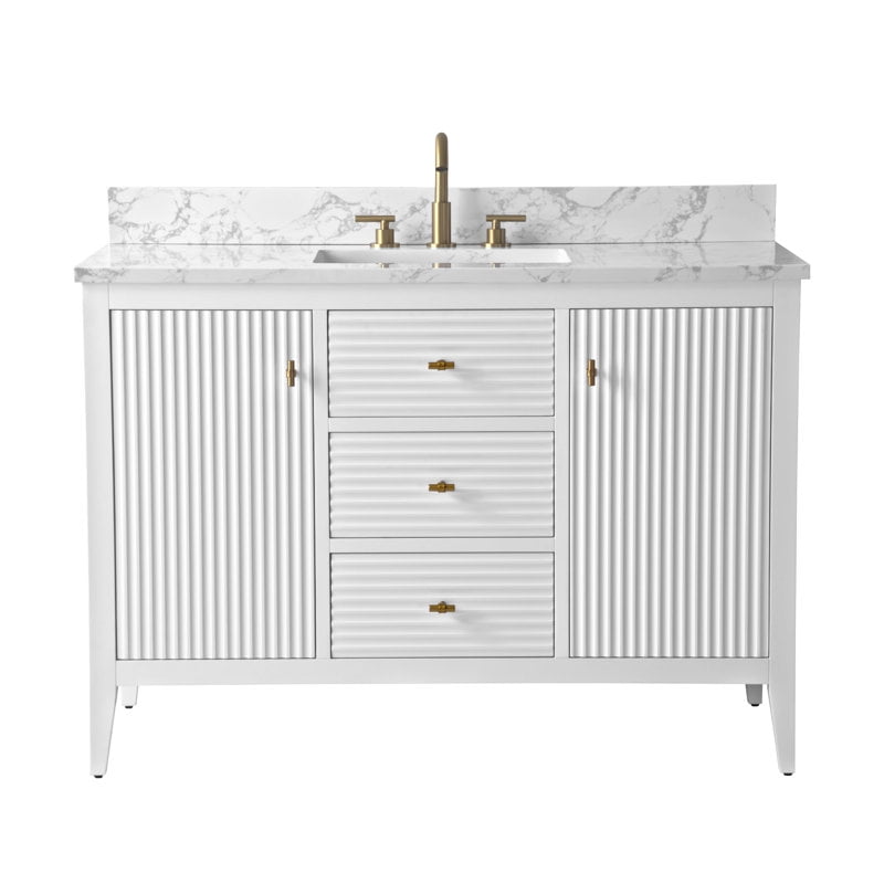 Linear White / Golden Brushed