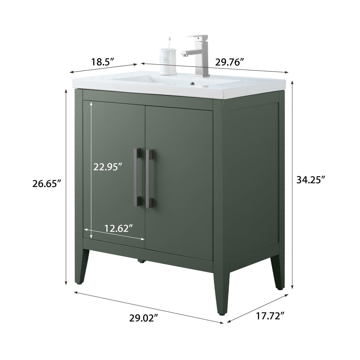 Vintage Green / Brushed Nickel