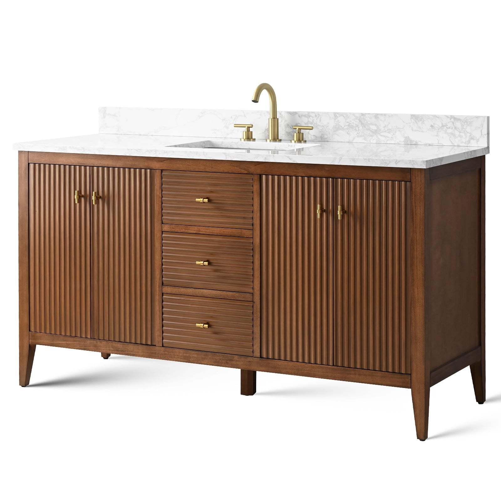 Linear Walnut / Golden Brushed