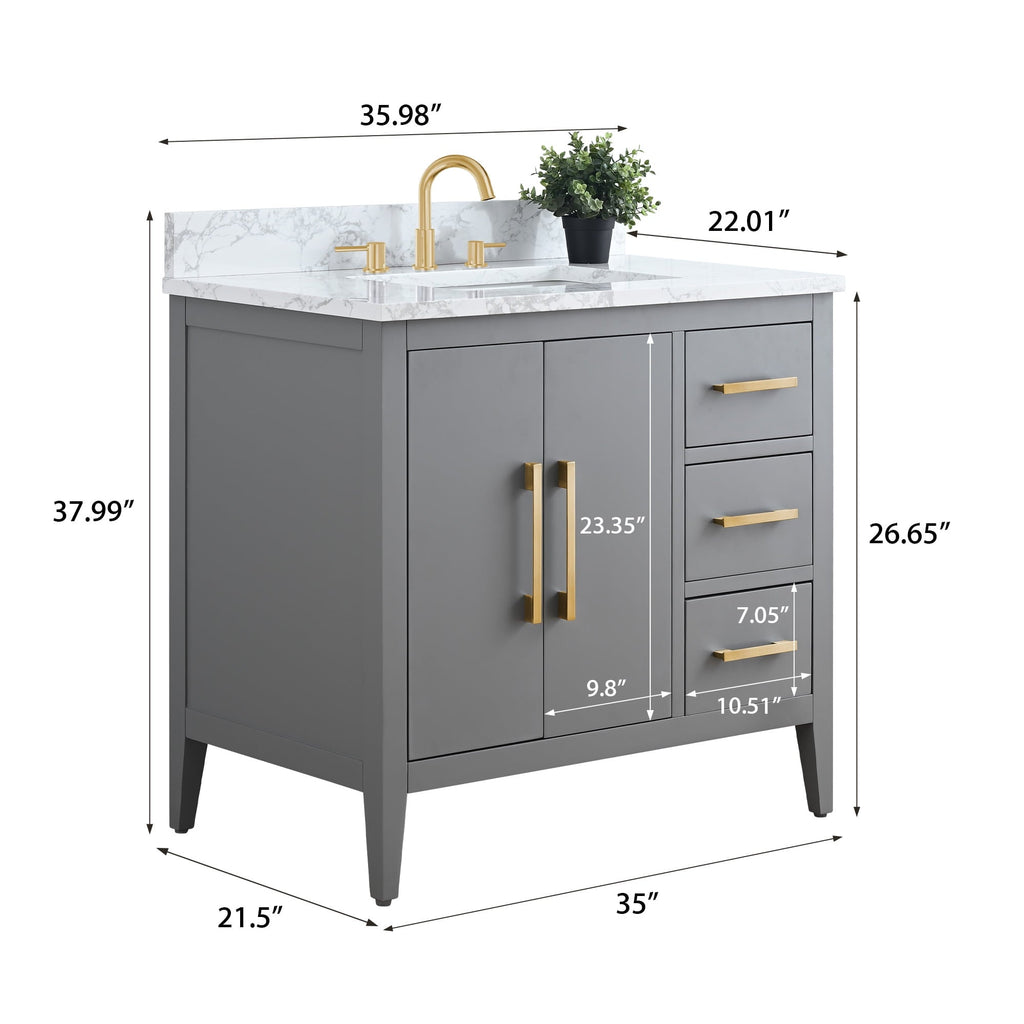 Cashmere Gray / Golden Brushed