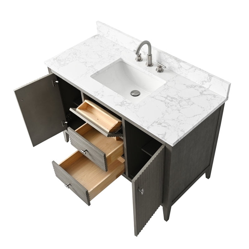 Linear Driftwood Gray / Brushed Nickel