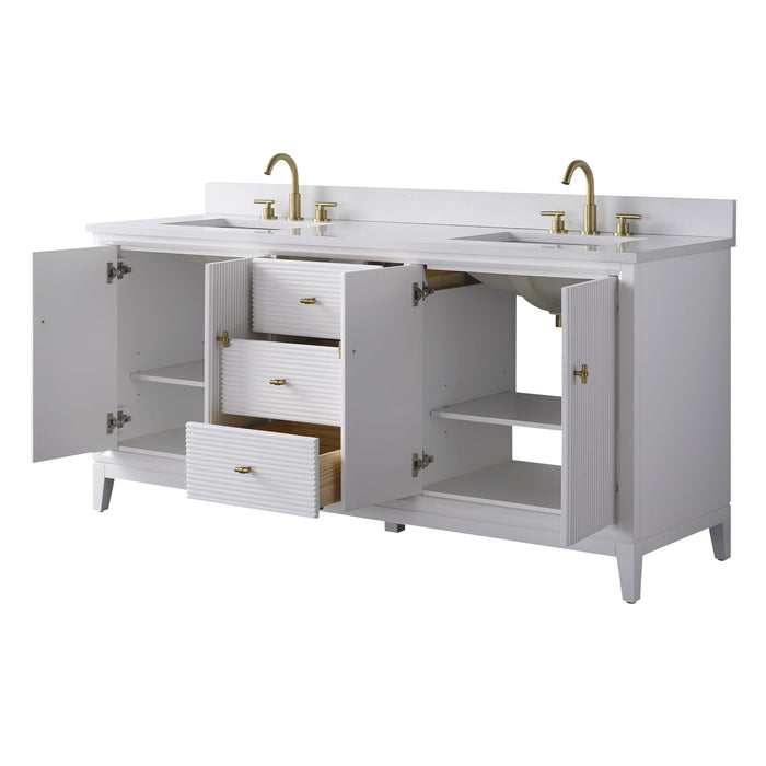 Linear White / Golden Brushed