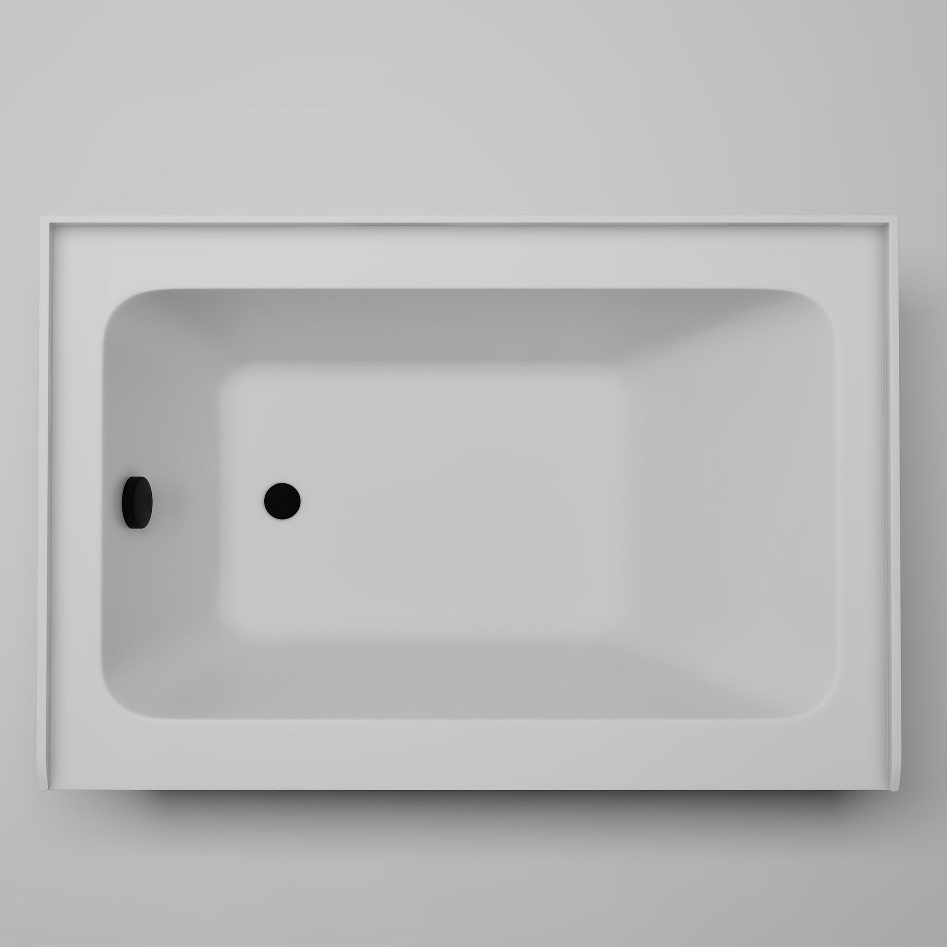 White / Matte Black / Left Drain