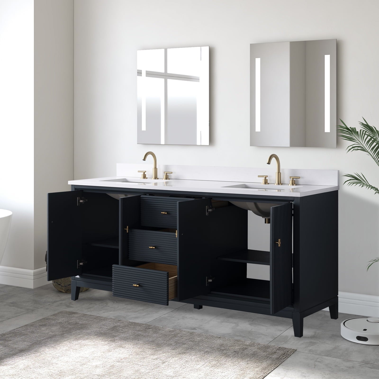 Linear Vintage Spruce Blue / Brushed Nickel