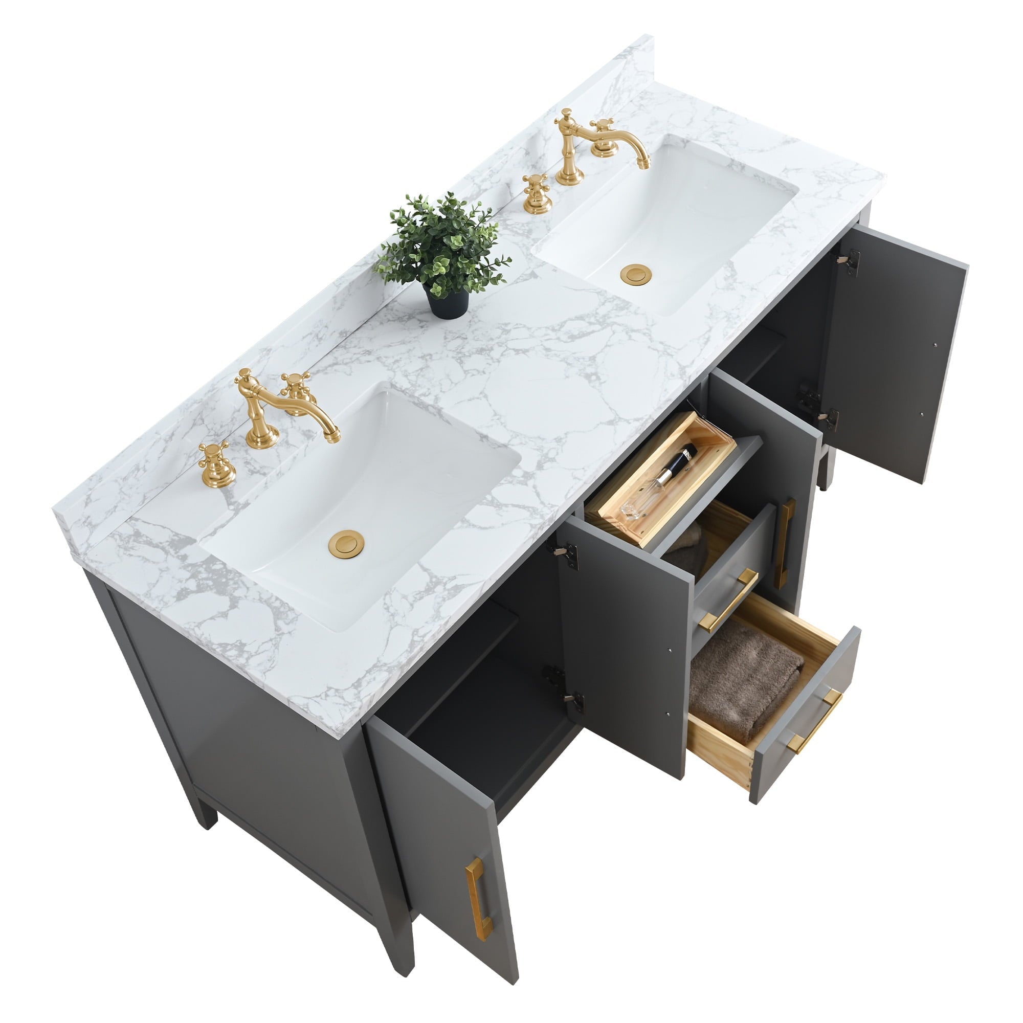 Cashmere Gray / Golden Brushed