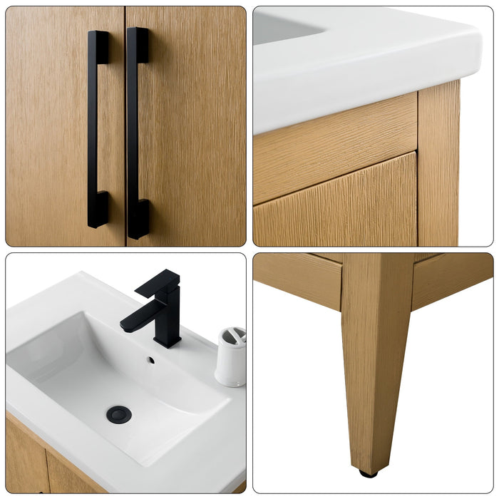 Natural Oak / Matte Black