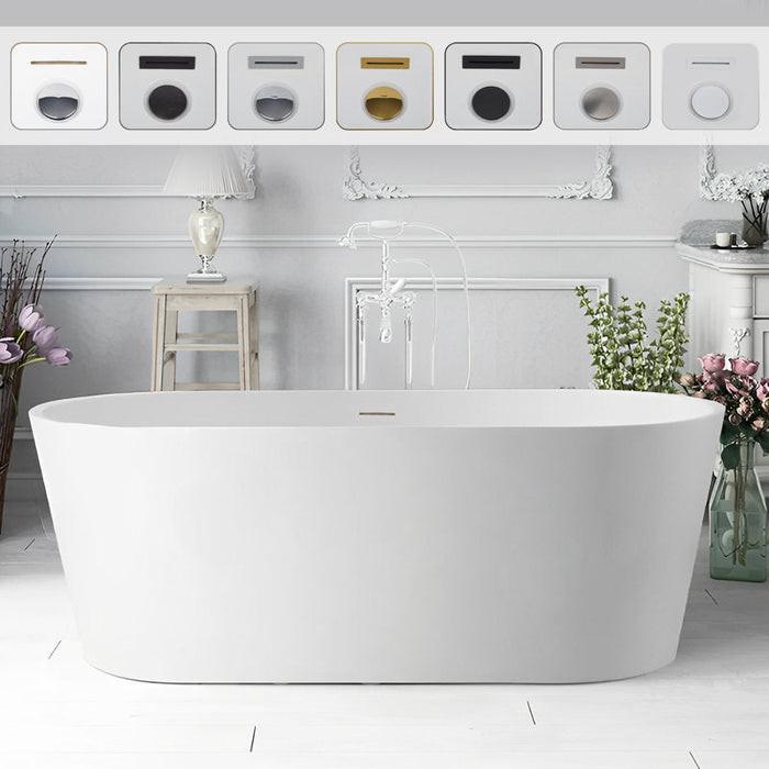White / Integrated Overflow