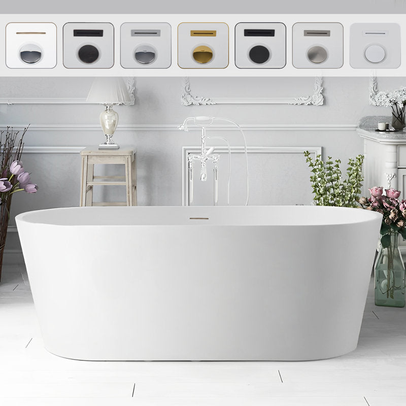White / Integrated Overflow