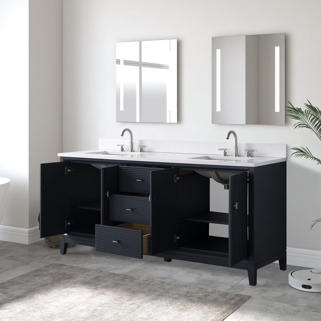 Linear Vintage Spruce Blue / Brushed Nickel