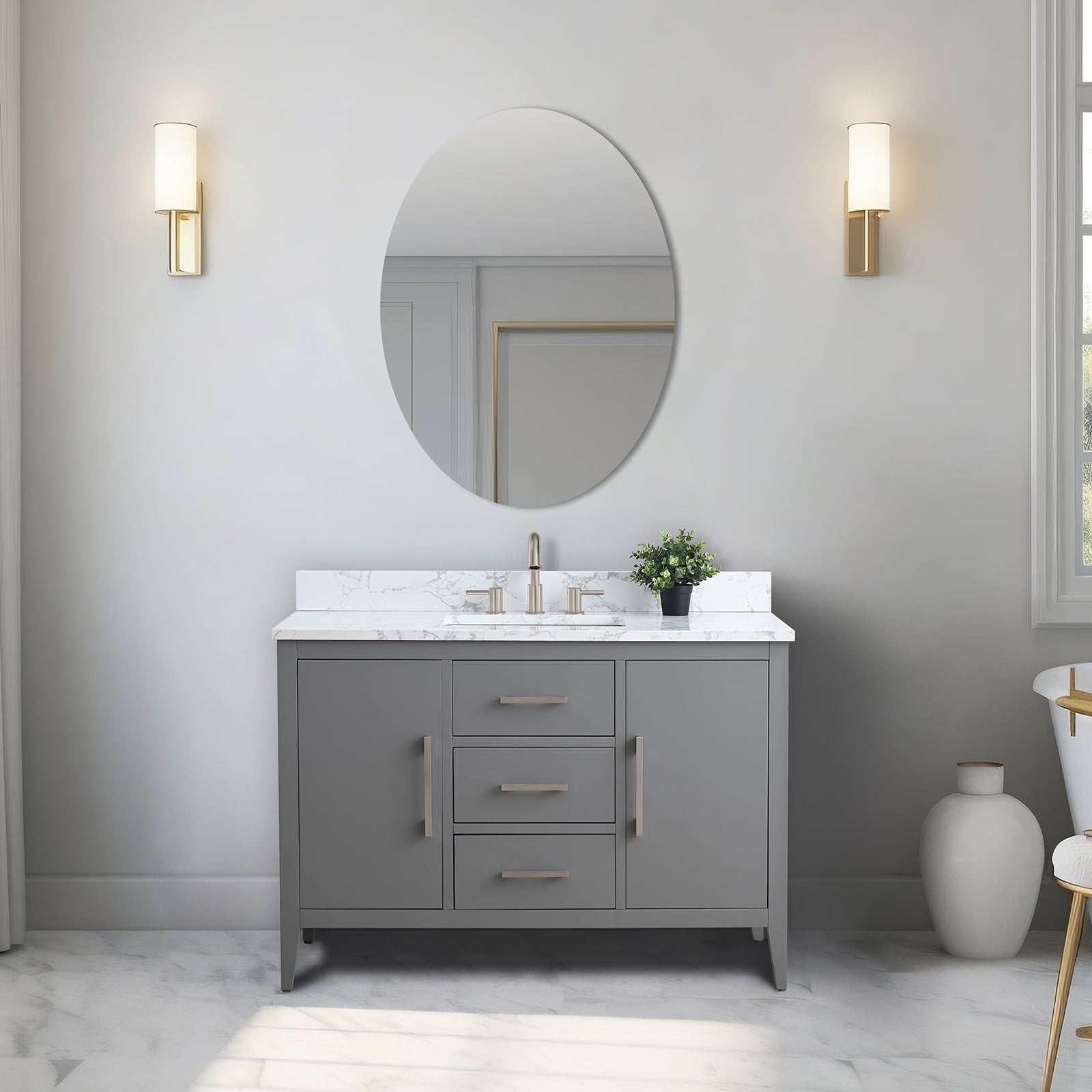 Cashmere Gray / Brushed Nickel