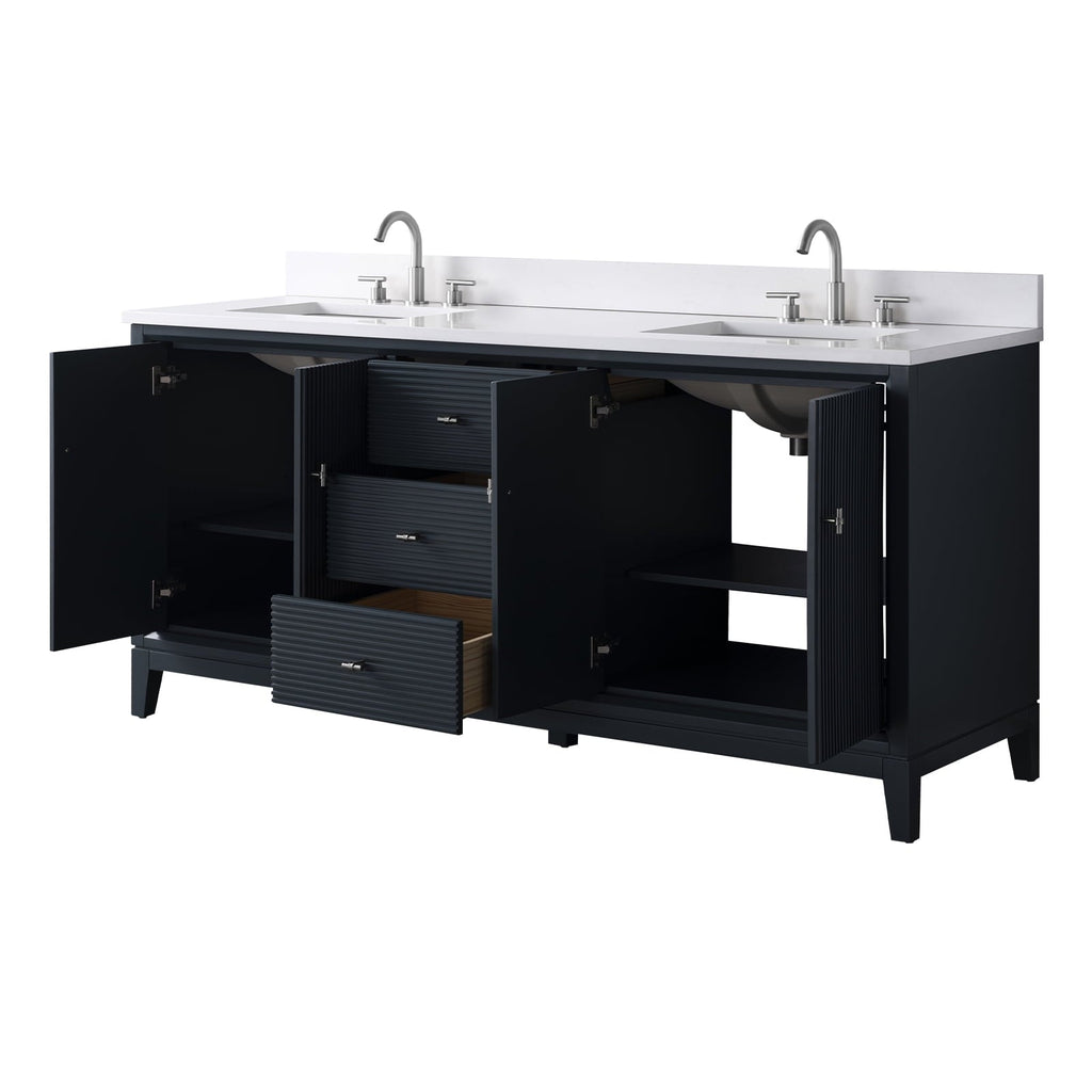 Linear Vintage Spruce Blue / Brushed Nickel