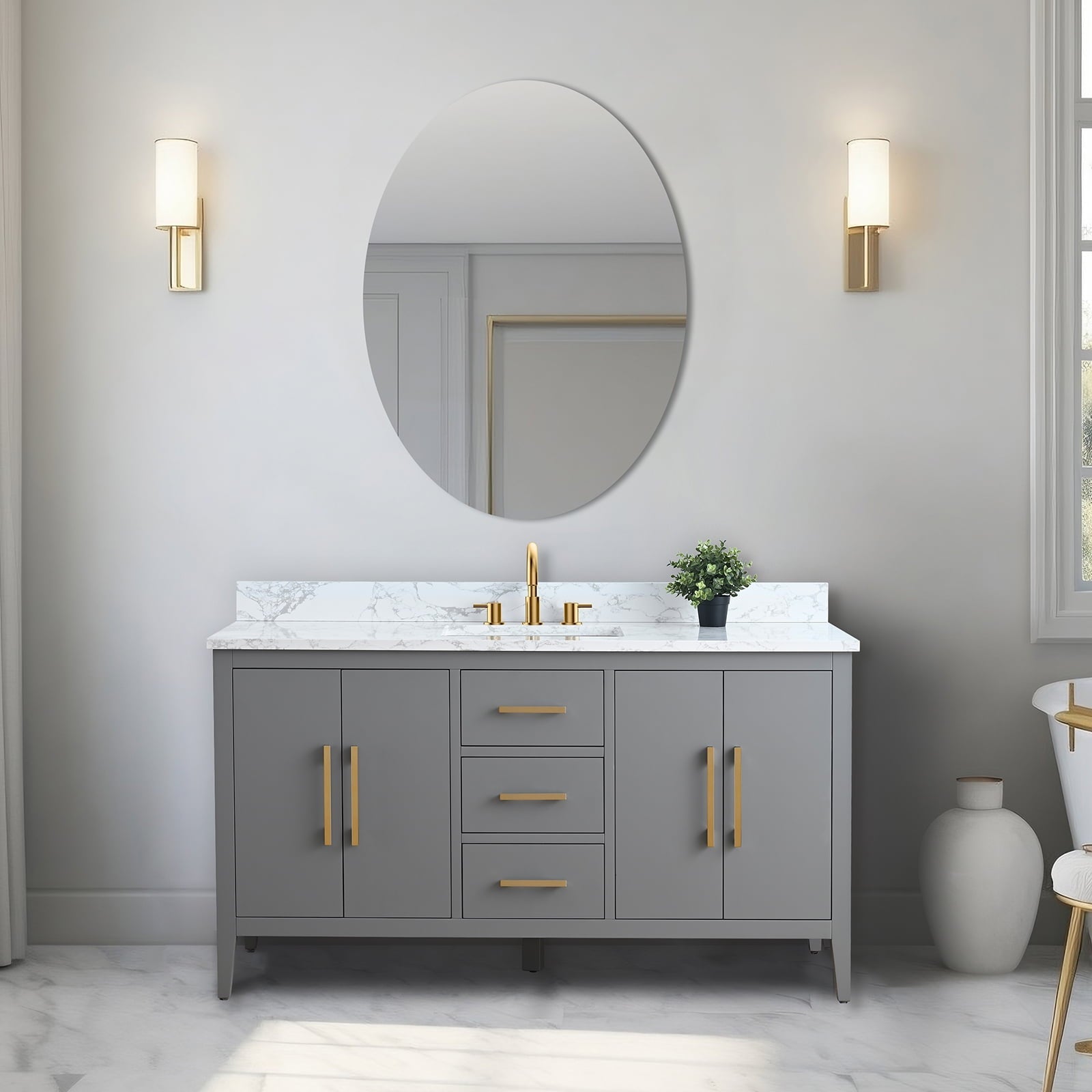 Cashmere Gray / Golden Brushed