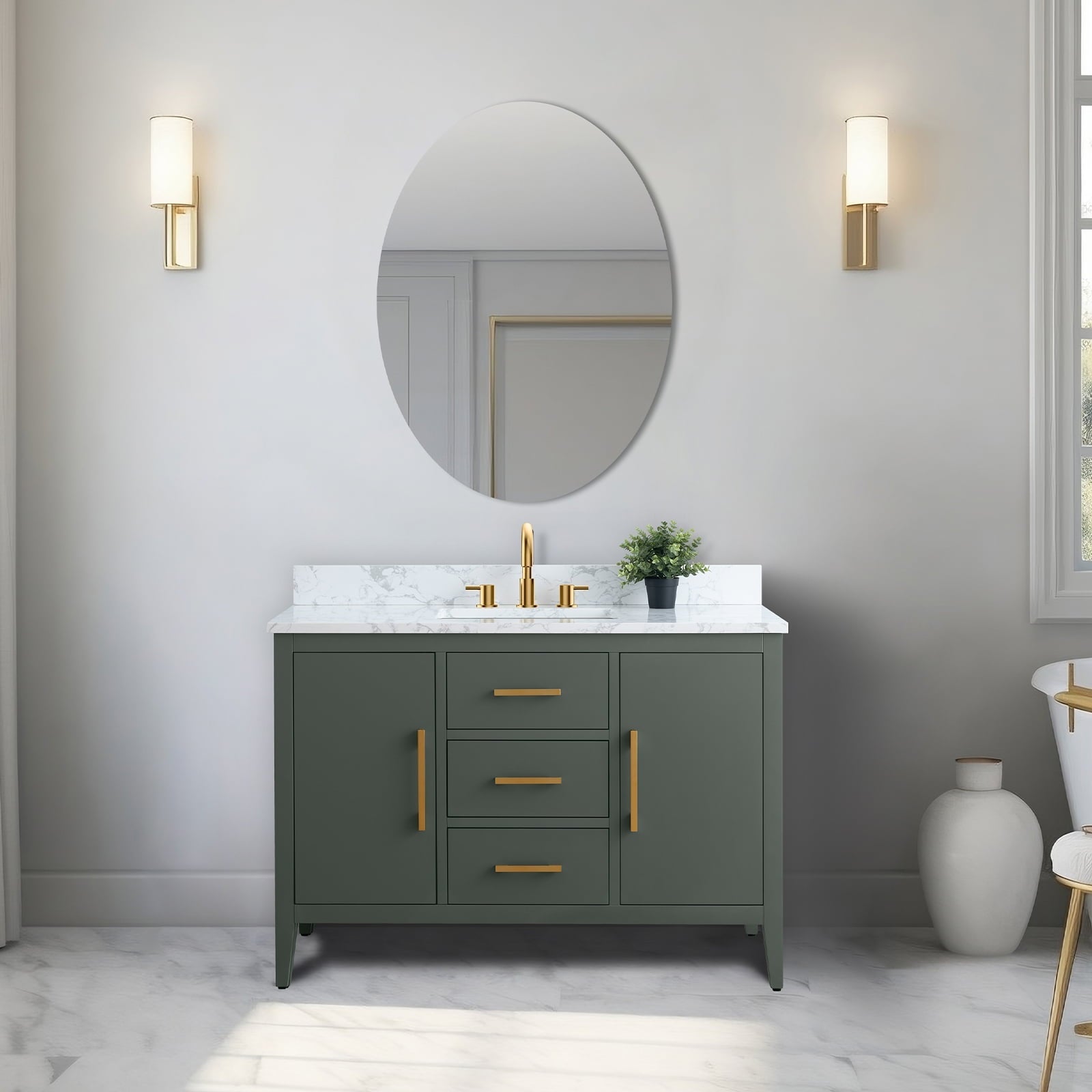 Vintage Green / Golden Brushed